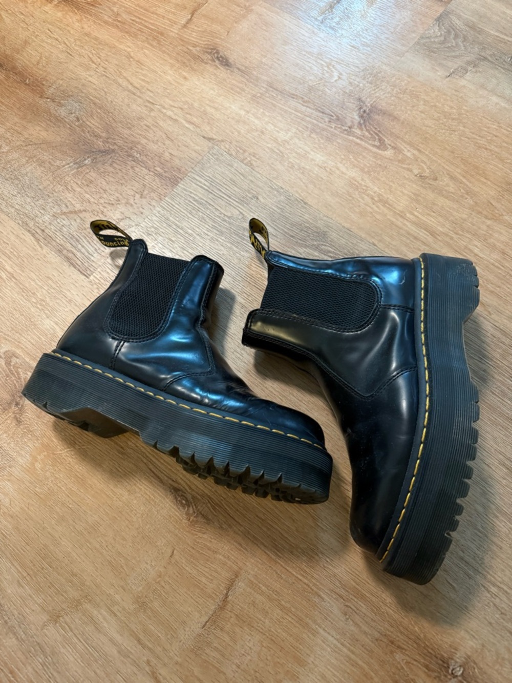 Dr. Martens Black Platform Chelsea Boots